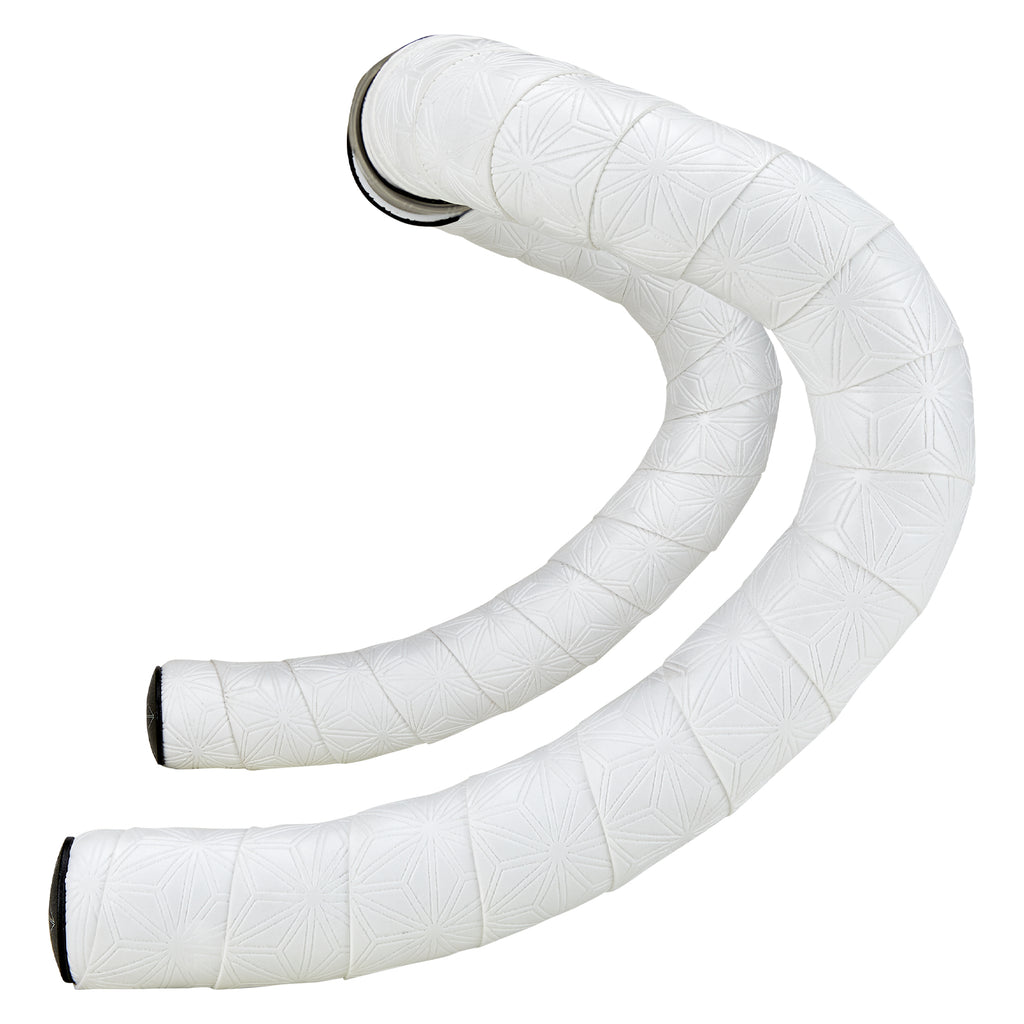 Supacaz Sticky Kush Classic Bar Tape White + Ano Black Pl — handlebar tape