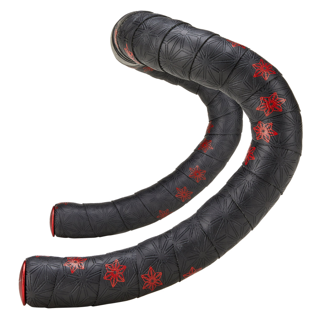 Supacaz Sticky Kush Galaxy Bar Tape Red Stars + Ano Red — handlebar tape