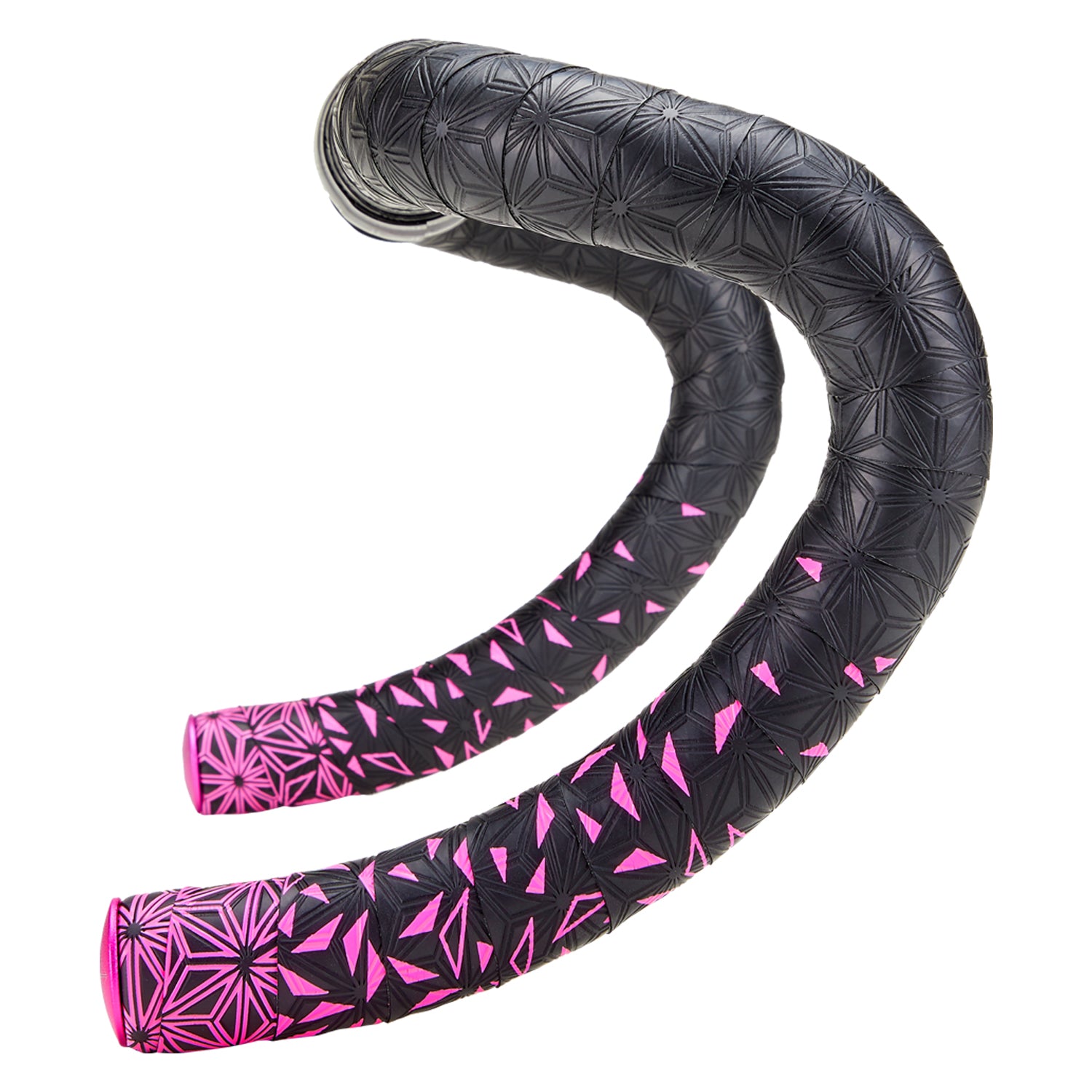 Supacaz Sticky Kush Star Fade Bar Tape Neon Pink + Ano Pink — handlebar tape