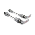 Minoura thru-axle to quick-release adaptor converting 15mm or 20mm hub to 9mm standard for truing stand