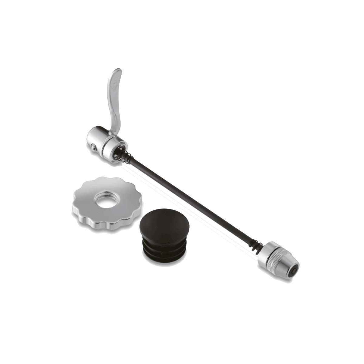 Minoura SQR-1 quick-release skewer kit for turbo trainers with enclosed dropouts including Breezer style