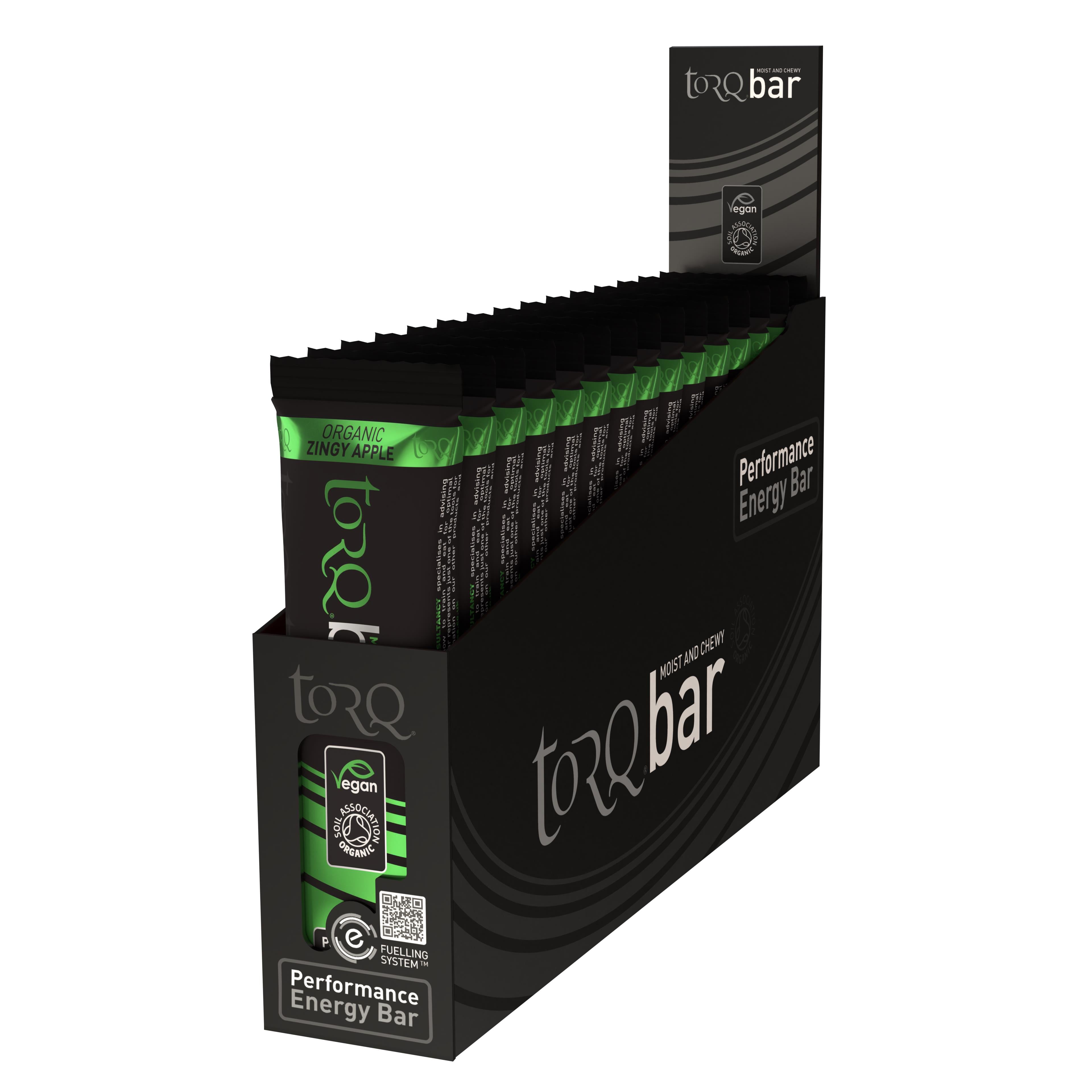 TORQ Organic Energy Bar (15x 45g) Zingy Apple — sports nutrition