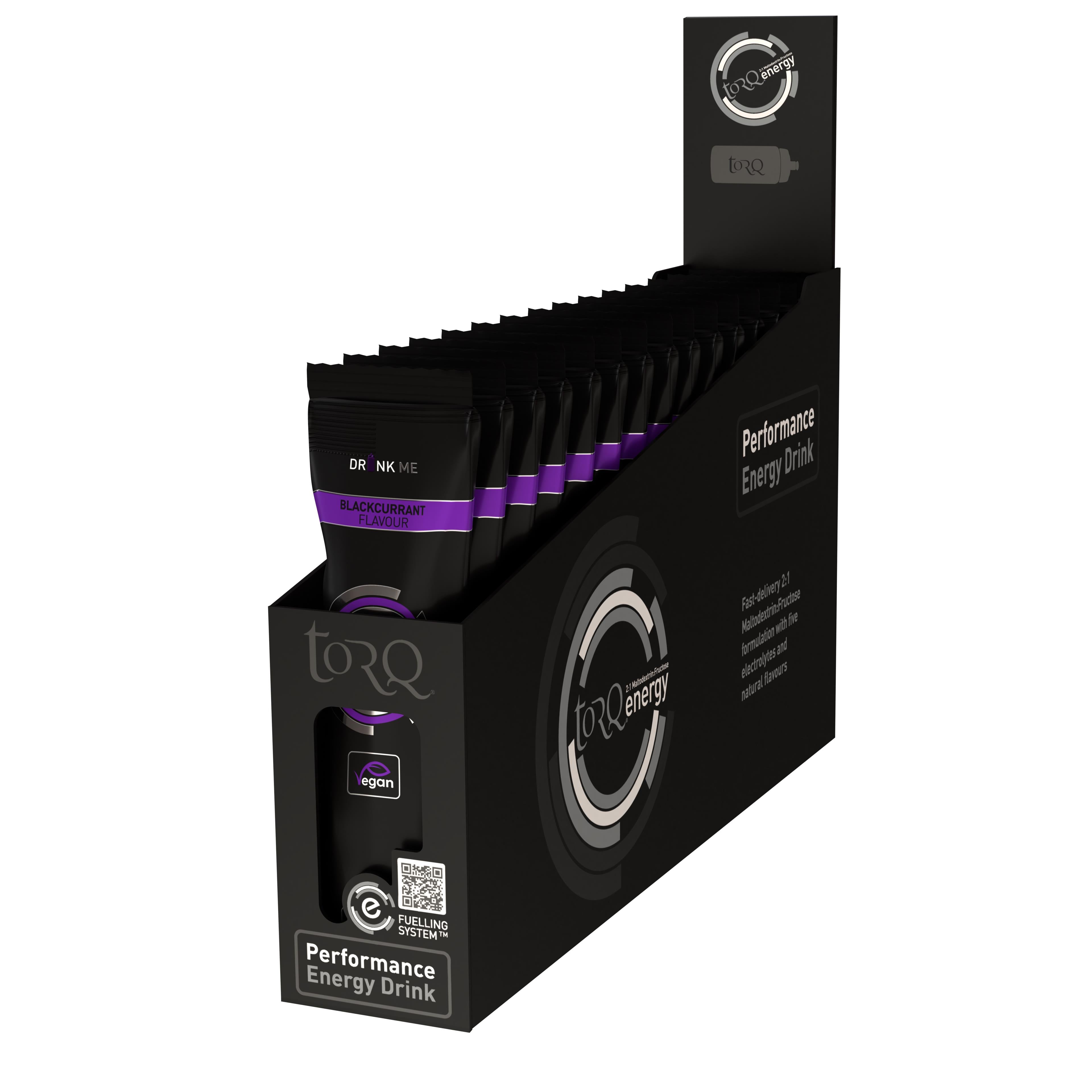 TORQ Energy Drink Single Serve Sachets (15 x 33g) Blackcurrant — sports nutrition