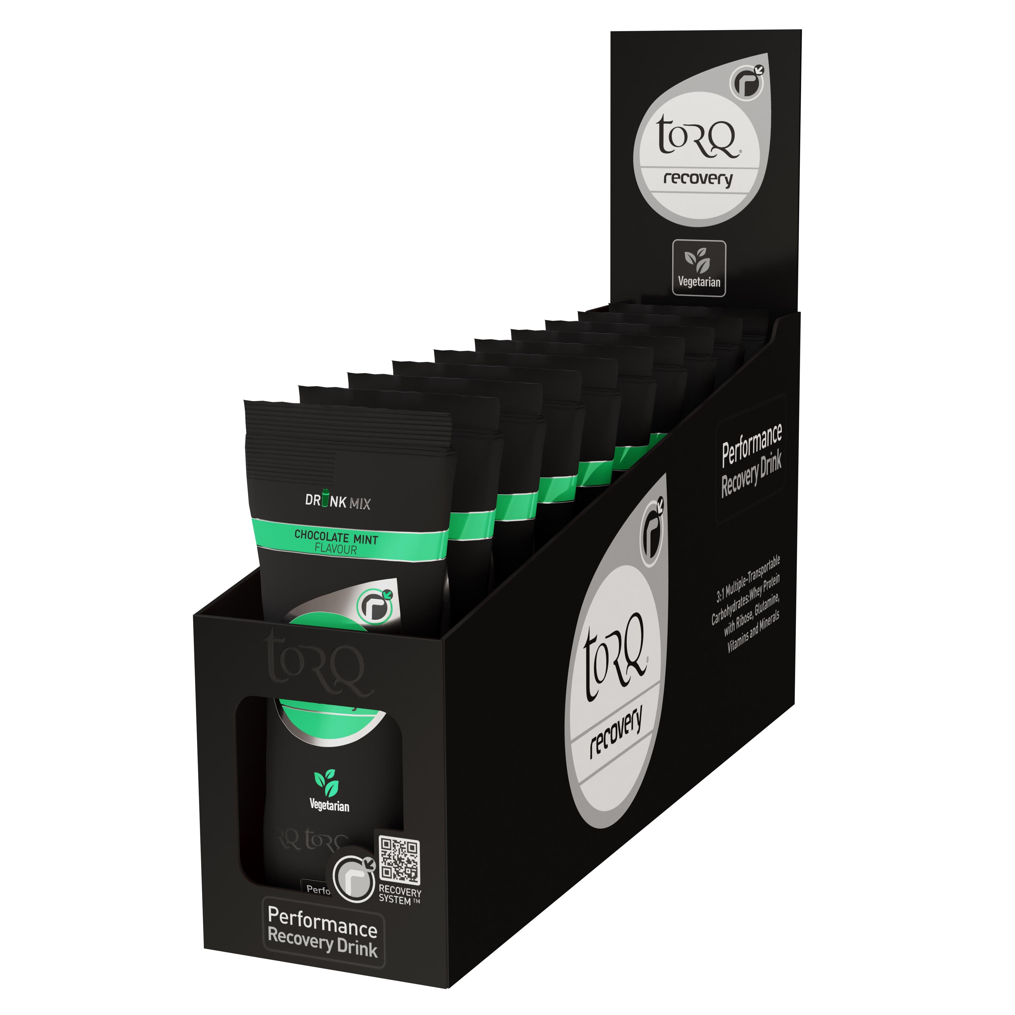TORQ Recovery Drink Single Serve Sachets (10x 50g) Chocolate Mint — sports nutrition