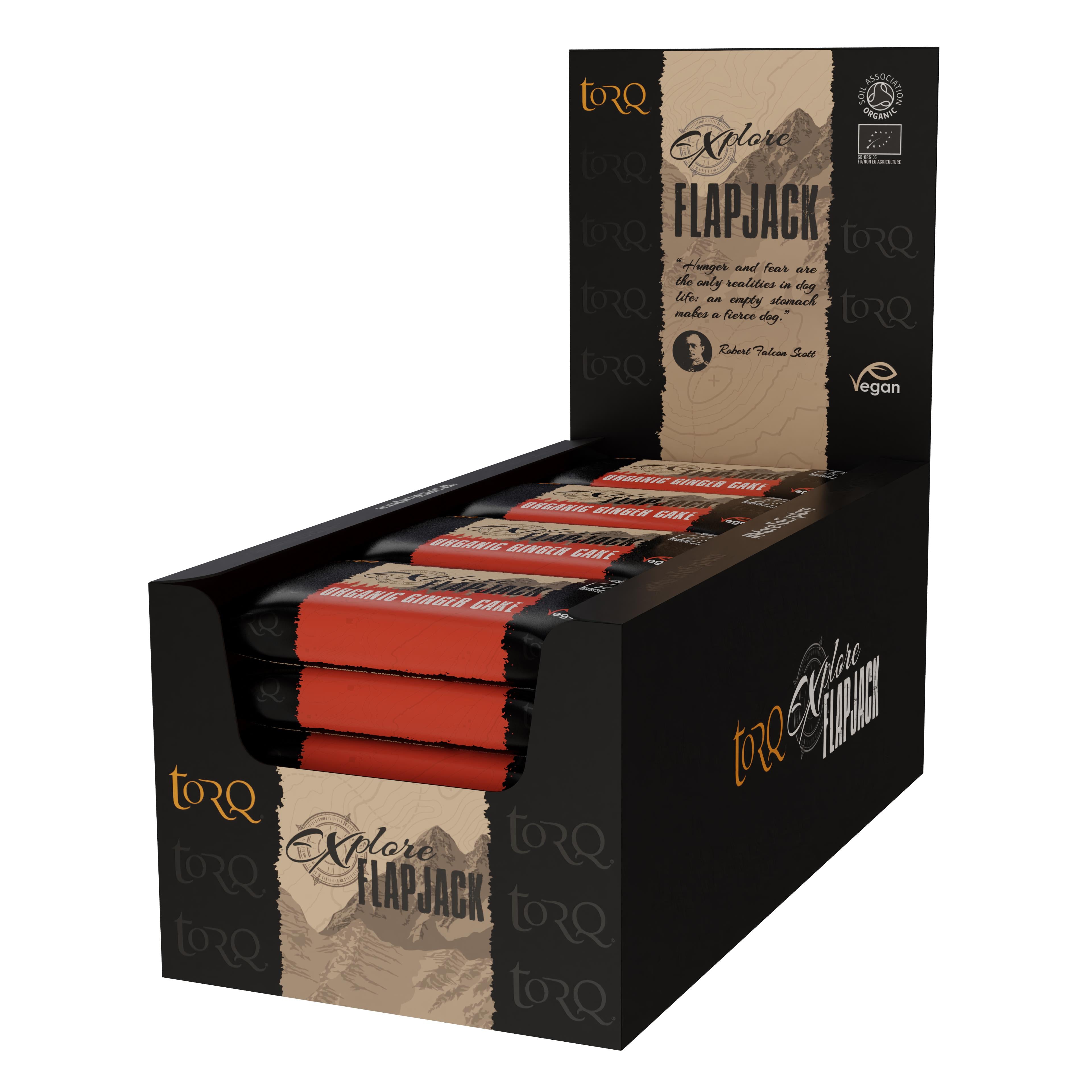 TORQ Explore Flapjack (20 x 65g) Ginger Cake — sports nutrition