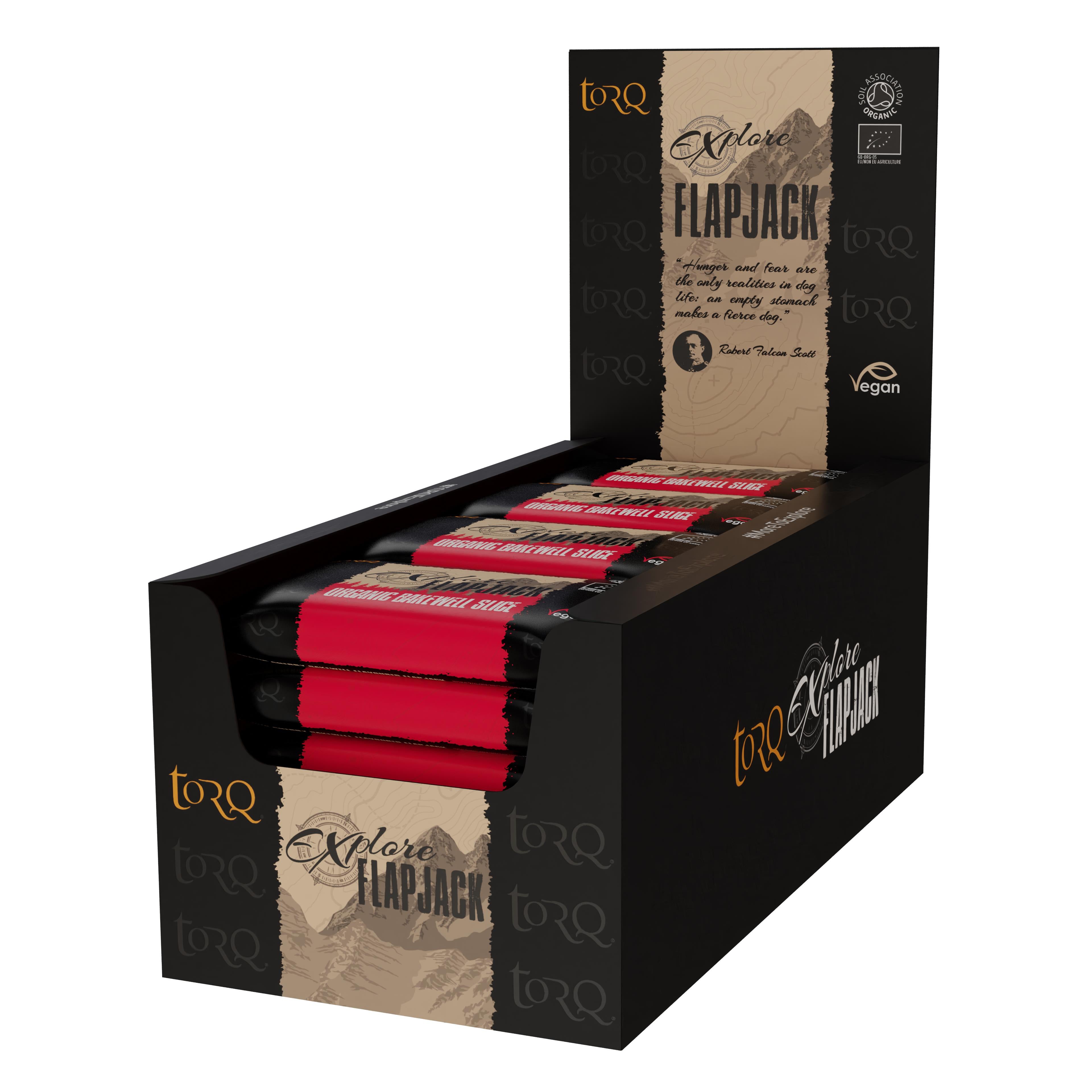 TORQ Explore Flapjack (20 x 65g) Bakewell Slice — sports nutrition