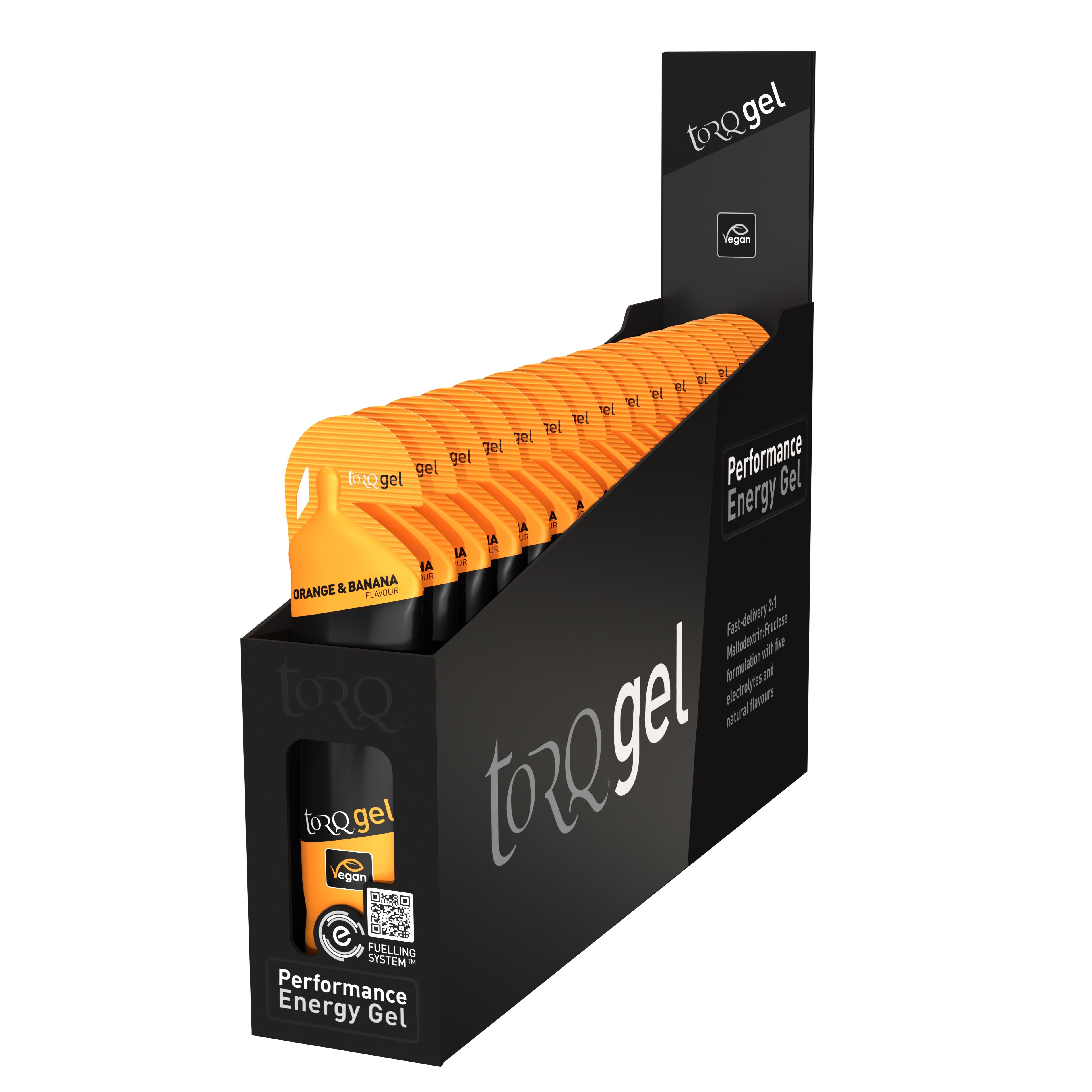 TORQ Energy Gel (15x 45g) Orange & Banana — sports nutrition