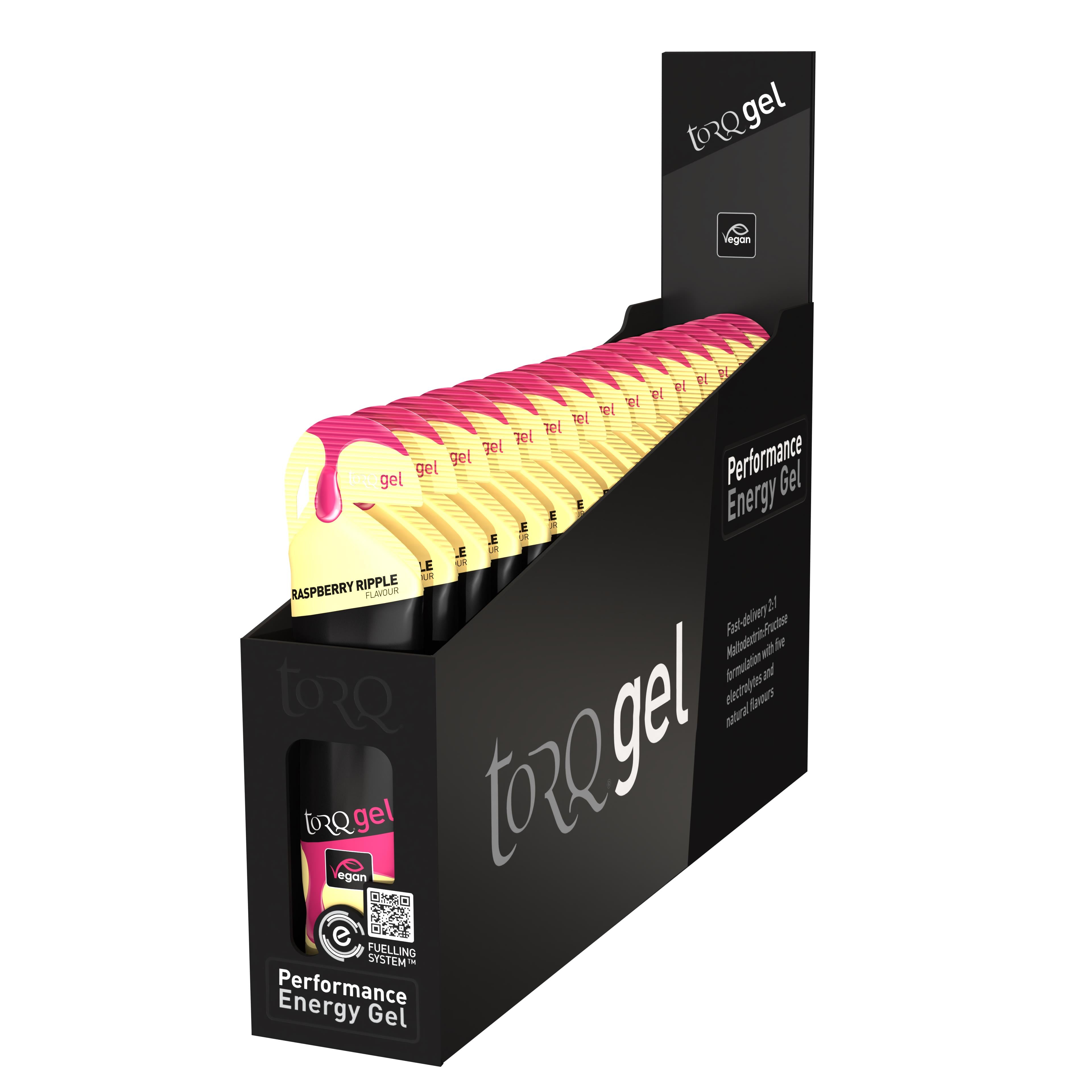 TORQ Energy Gel (15x 45g) Raspberry Ripple — sports nutrition