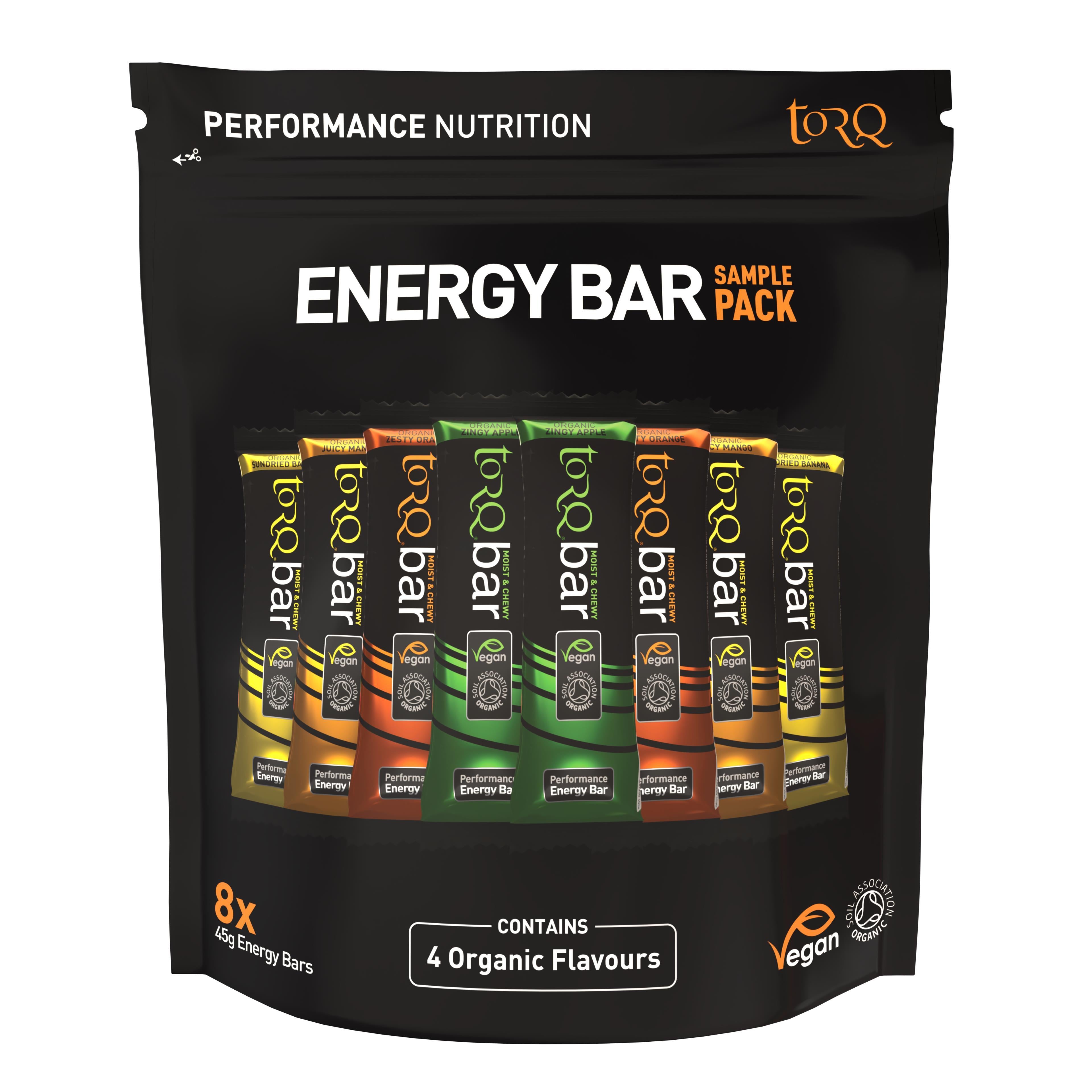 TORQ Organic Bar Sample Pack (Pouch Of 8) — sports nutrition