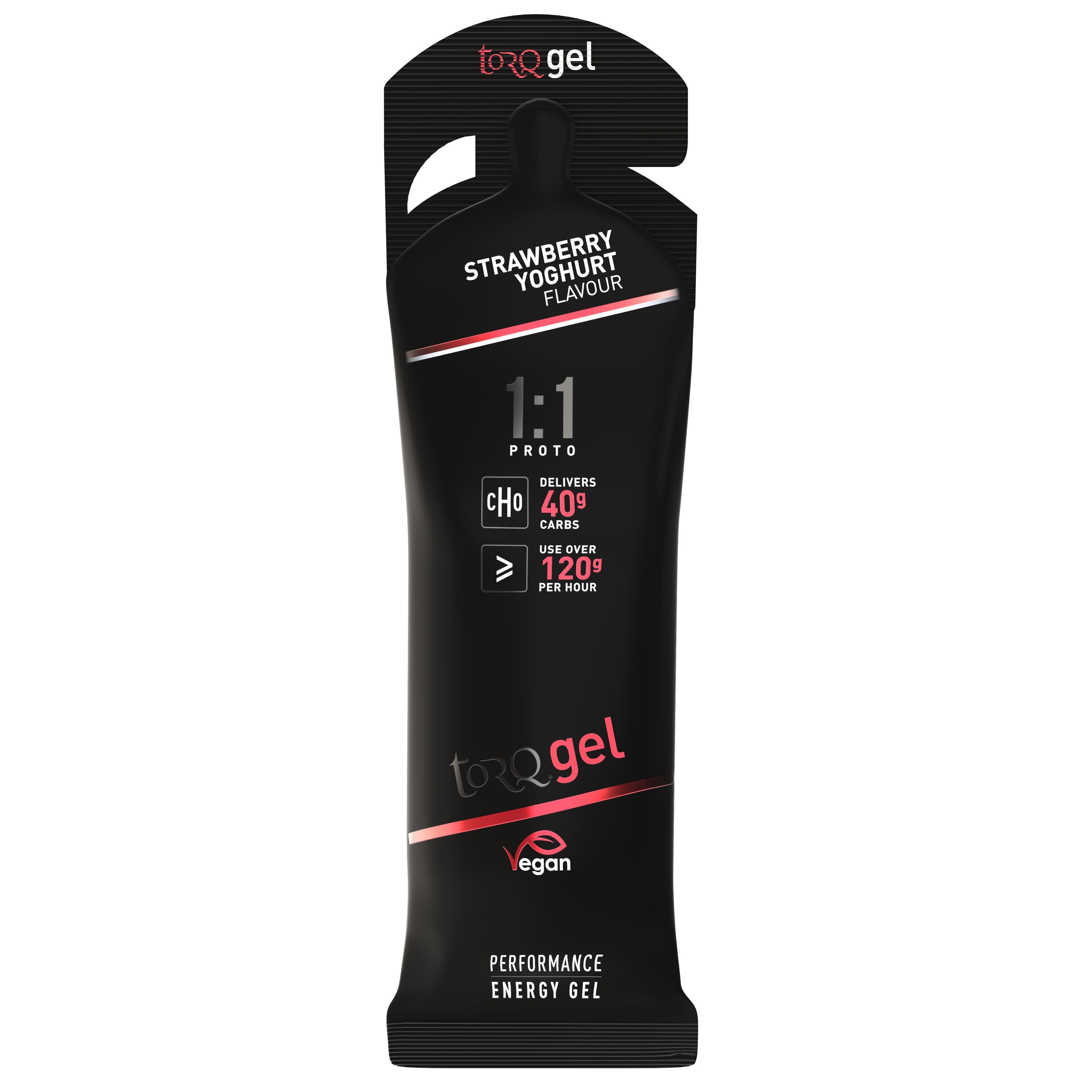 TORQ Proto 1:1 Gel (Box 12) Strawberry Yoghurt — sports nutrition