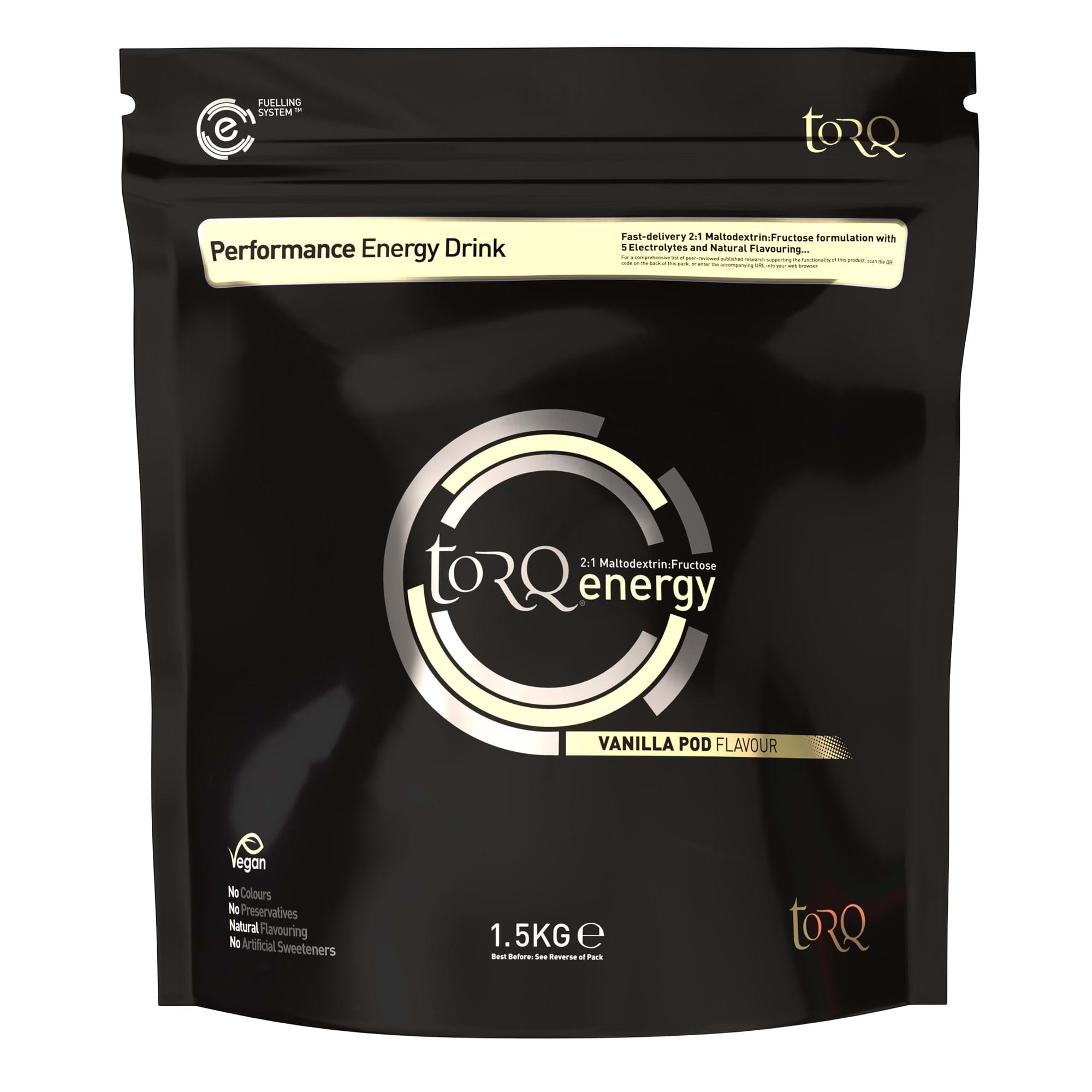 TORQ Energy Drink (1 x 1.5kg) Vanilla Pod — sports nutrition