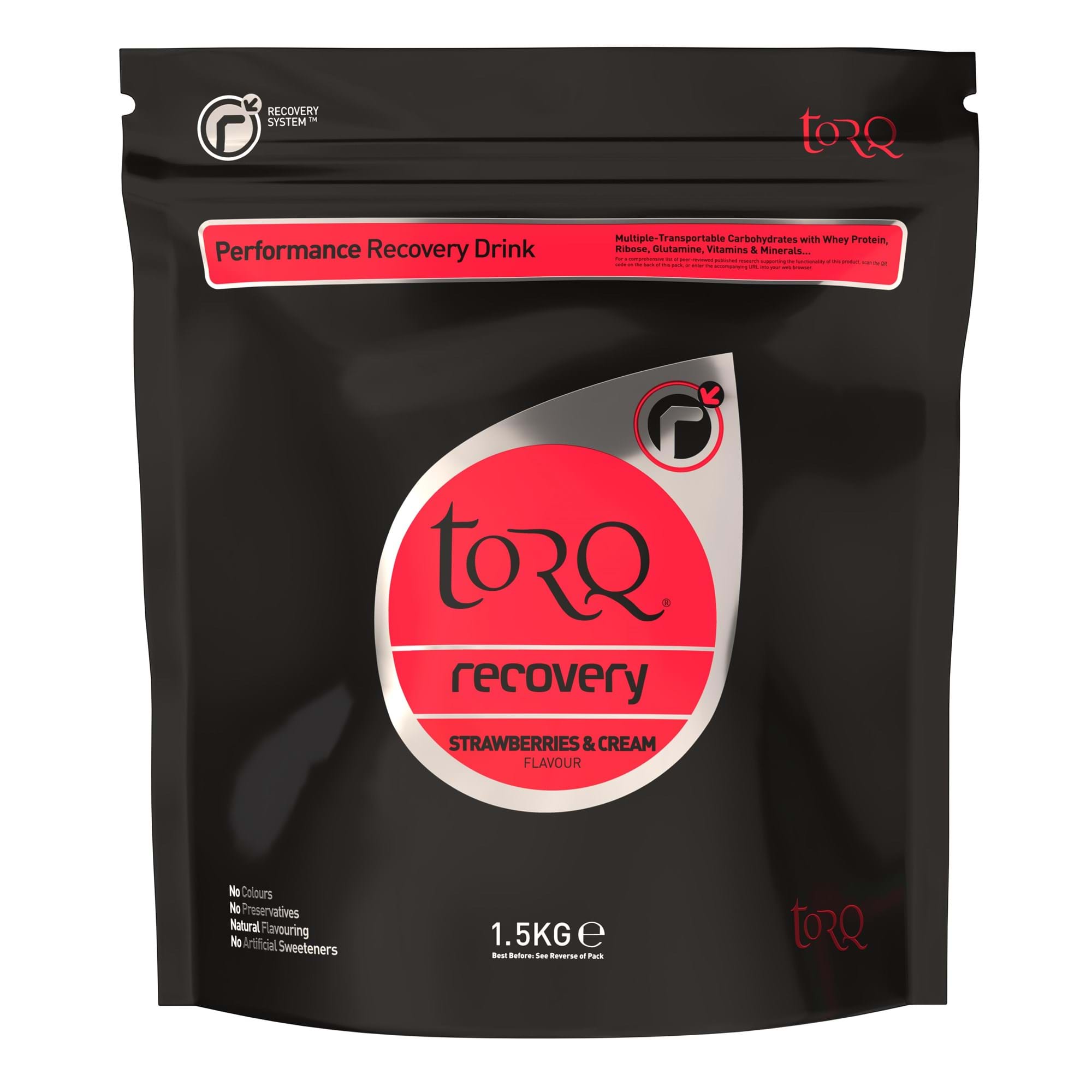 TORQ Recovery Drink (1 x 1.5kg) Strawberries & Cream — sports nutrition