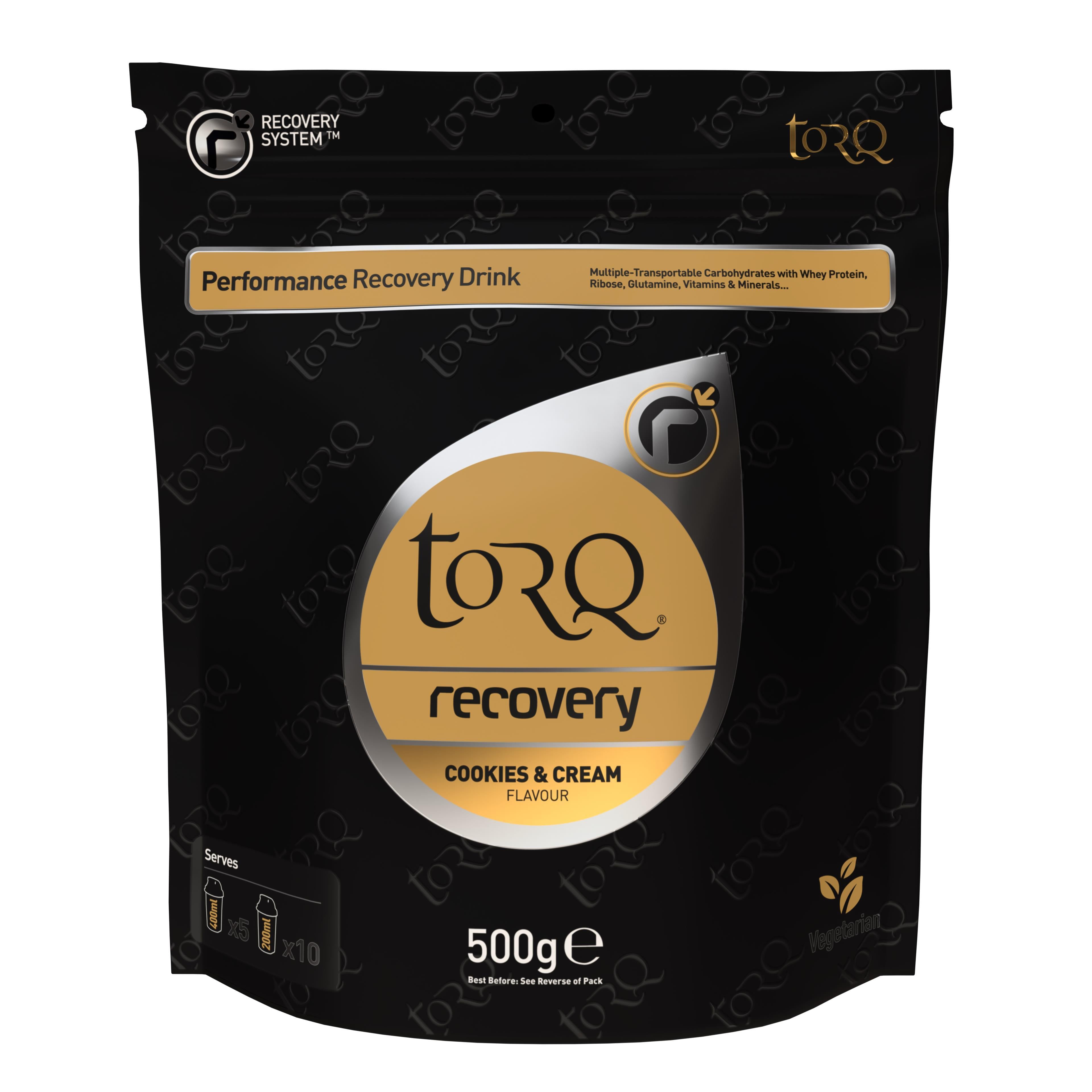 TORQ Recovery Drink (1 x 500g) Cookies & Cream — sports nutrition