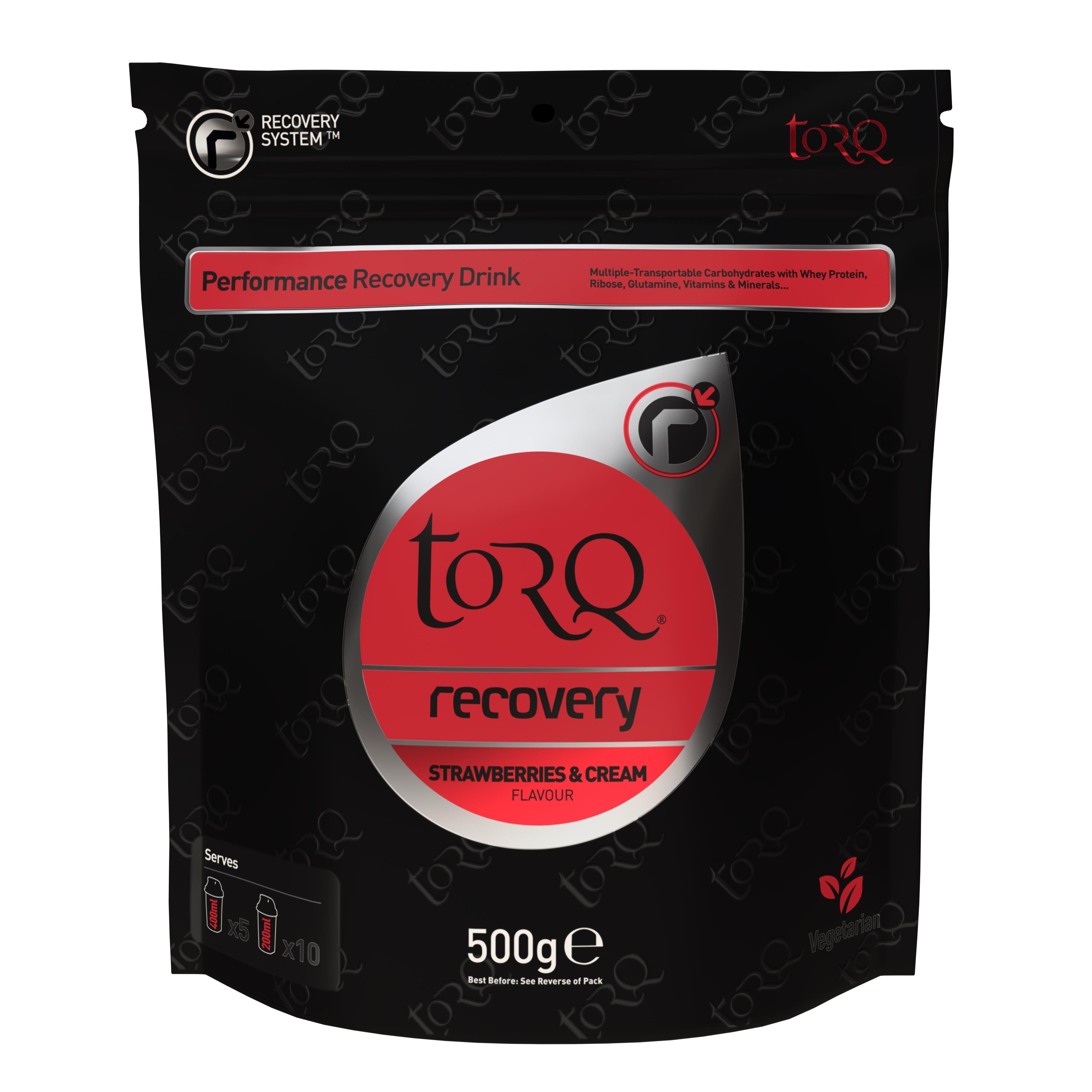 TORQ Recovery Drink (1 x 500g) Strawberries & Cream — sports nutrition