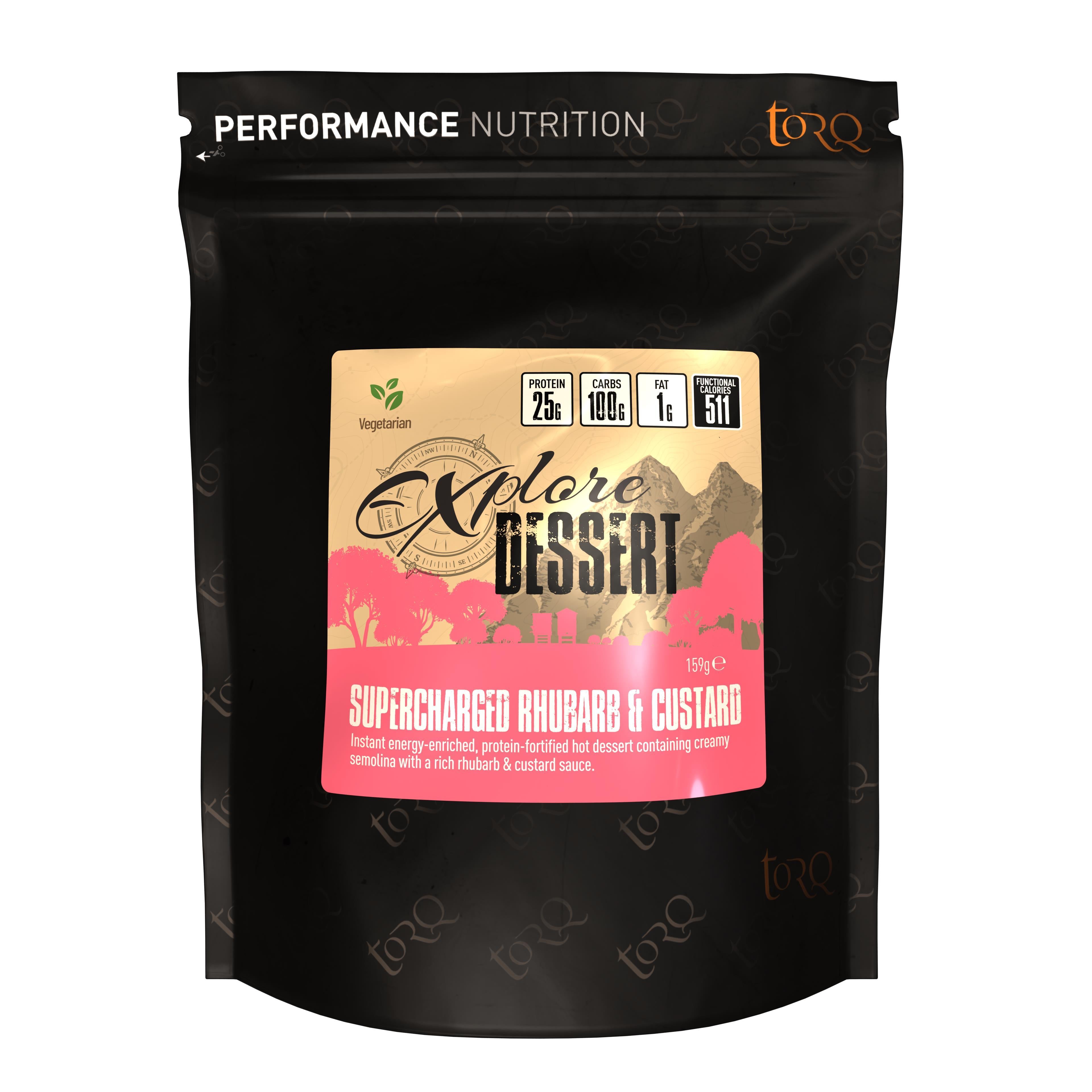 TORQ Explore Dessert Rhubarb & Custard — sports nutrition